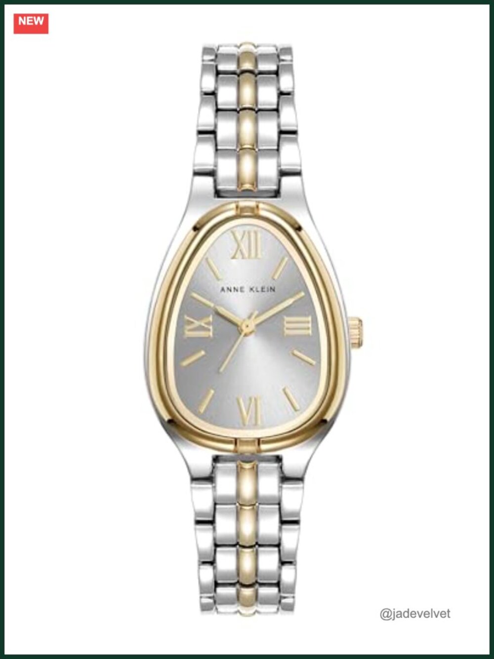 Anne Klein Women's Bracelet Watch Silver Dial Gold-Tone Hands Adjustable Link